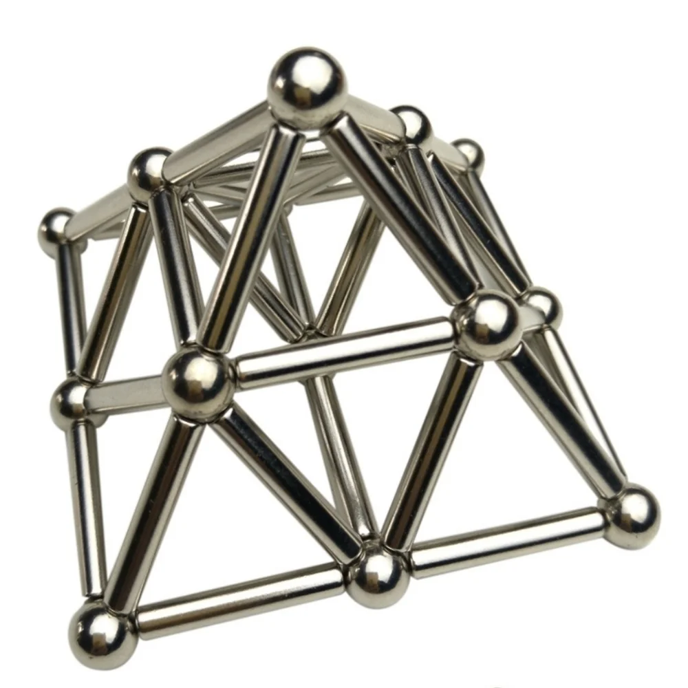 Magnetic rods with balls